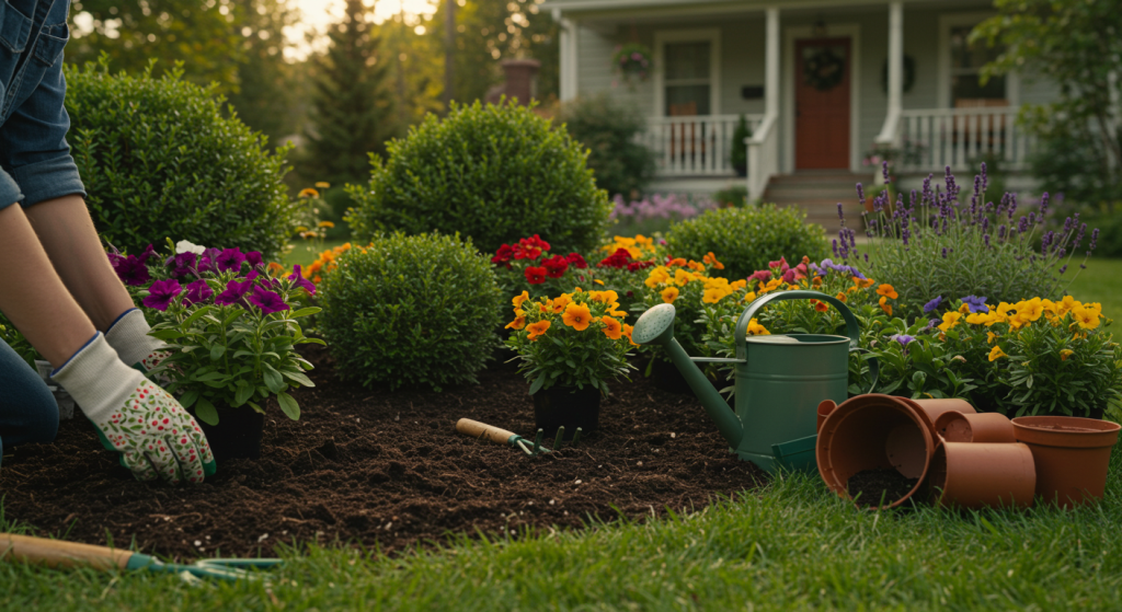 Plating shrubs and flowers to enhance the kerb appeal of your home